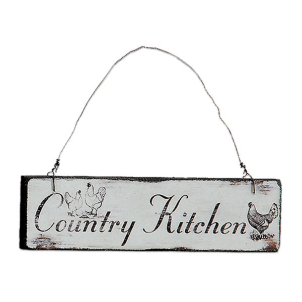 Holzschild Dekoschild Country Kitchen